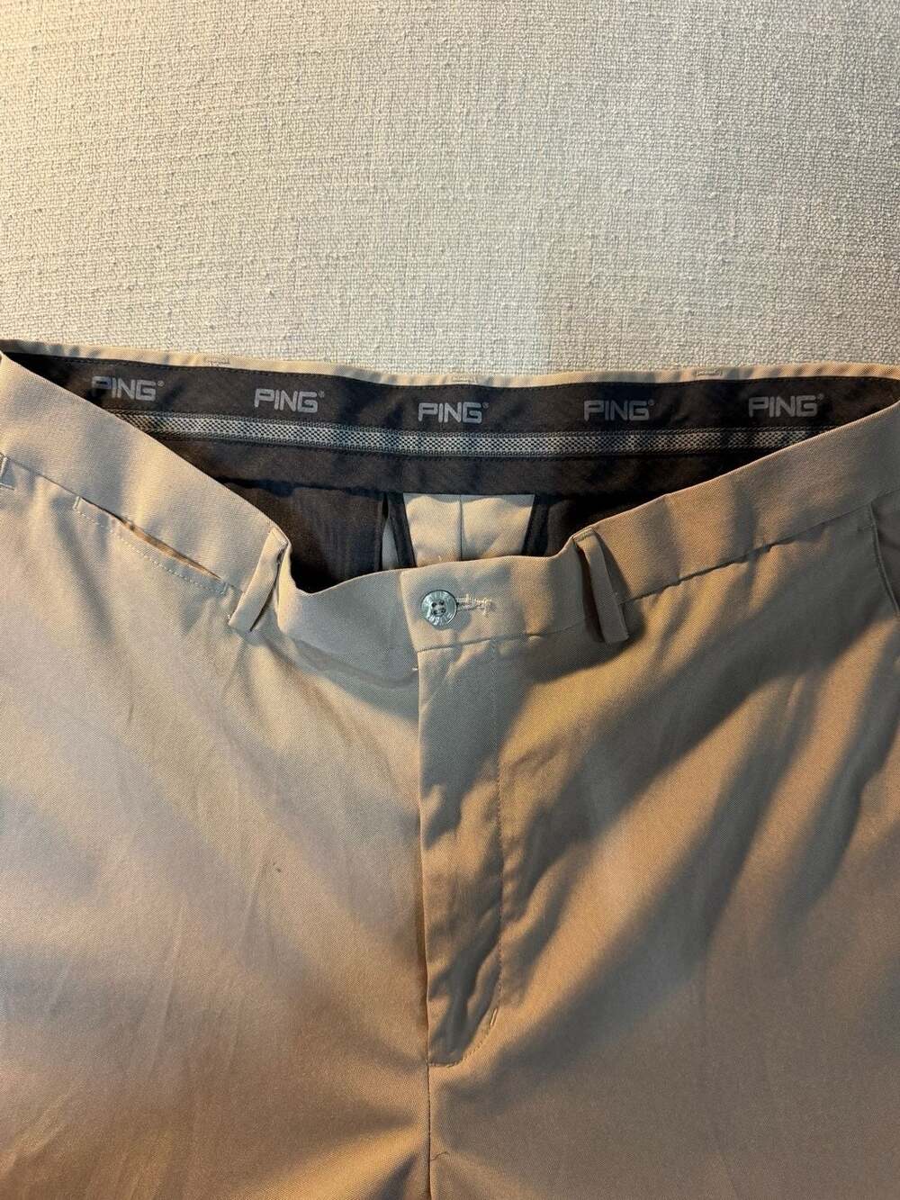 Ping Men's Khaki Performance Golf Dress Pants Size 34x30 - Picture 3 of 7